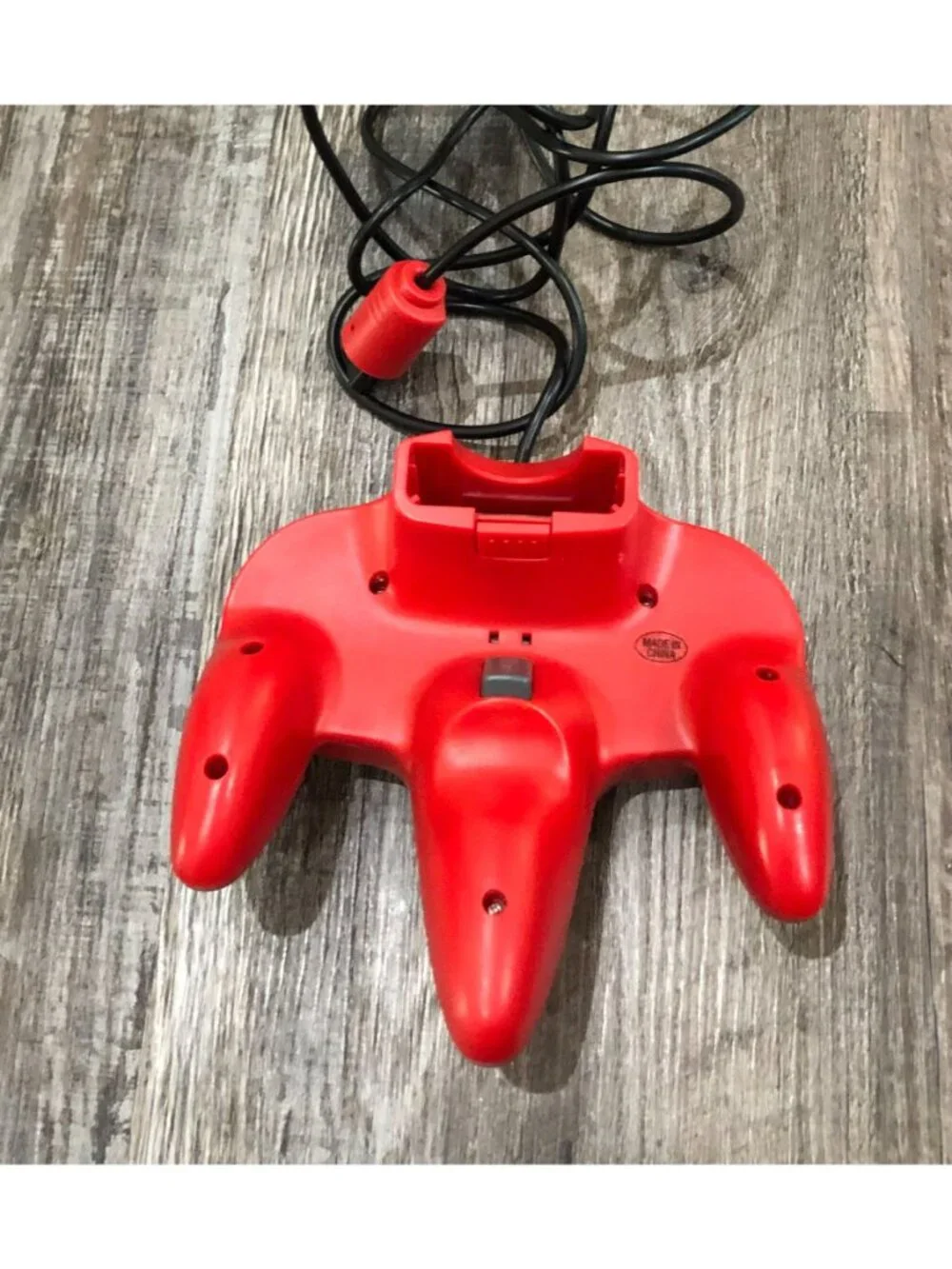 Nintendo 64 Red Controller NUS-005 Official N64 OEM Tested Working Tight